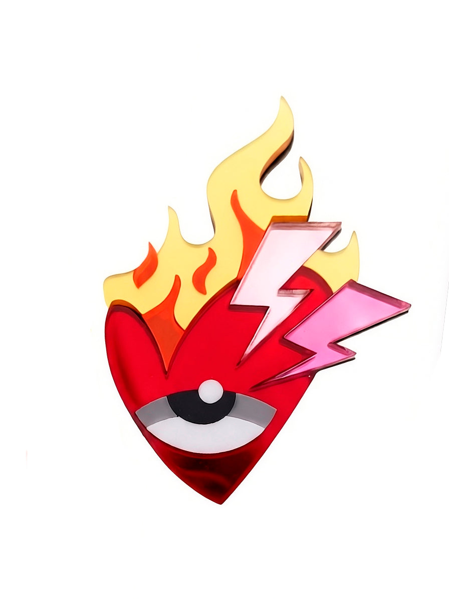 Corazón ardiente espejo ❤️‍🔥🪞
