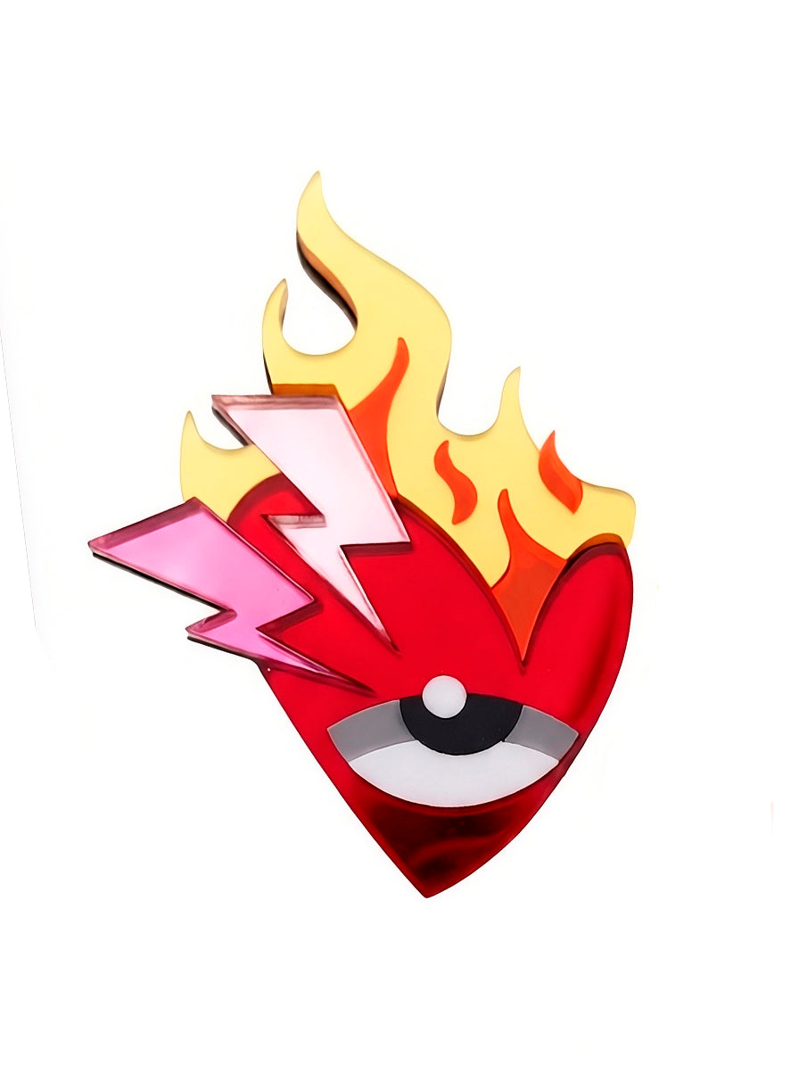 Corazón ardiente espejo ❤️‍🔥🪞