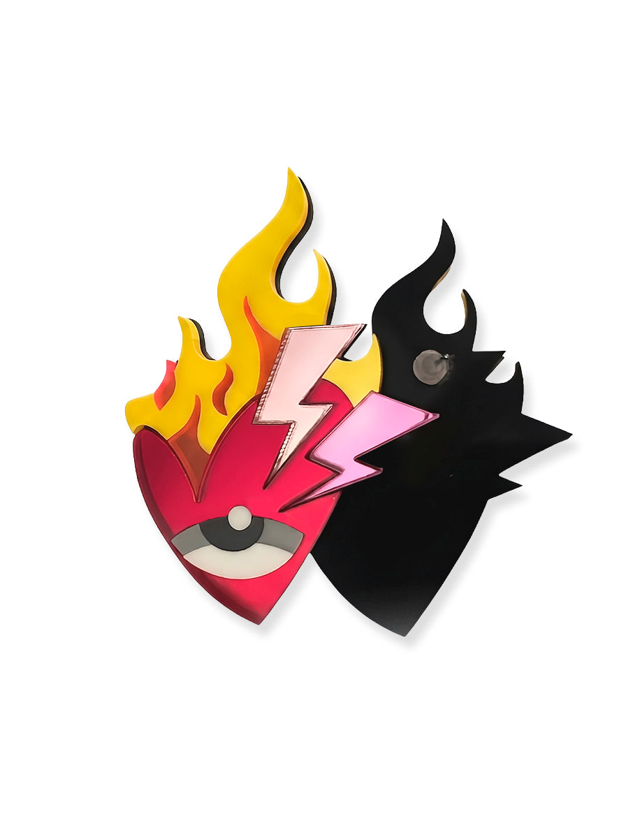 Corazón ardiente espejo ❤️‍🔥🪞