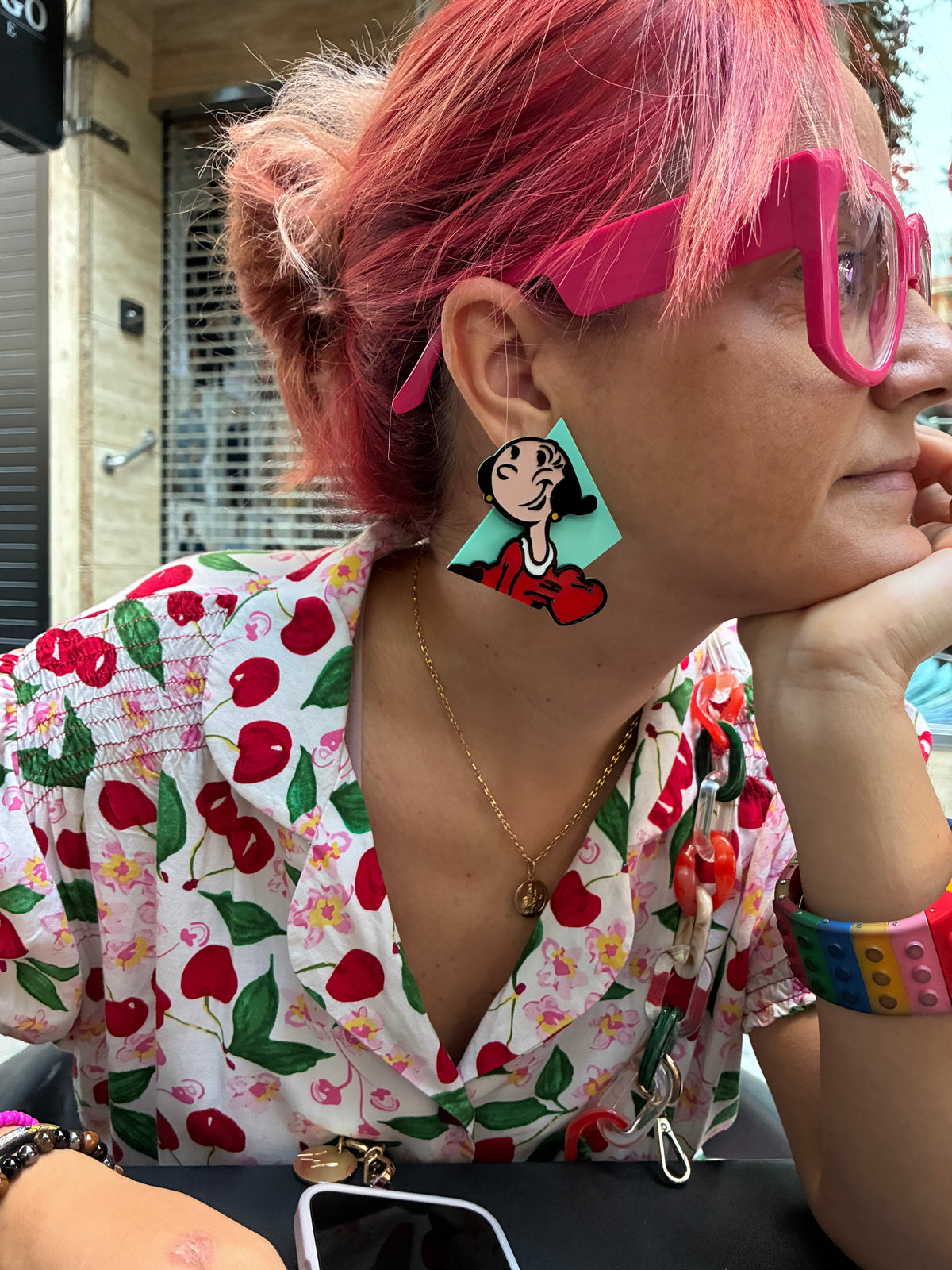 Pendientes Popeye y Olivia