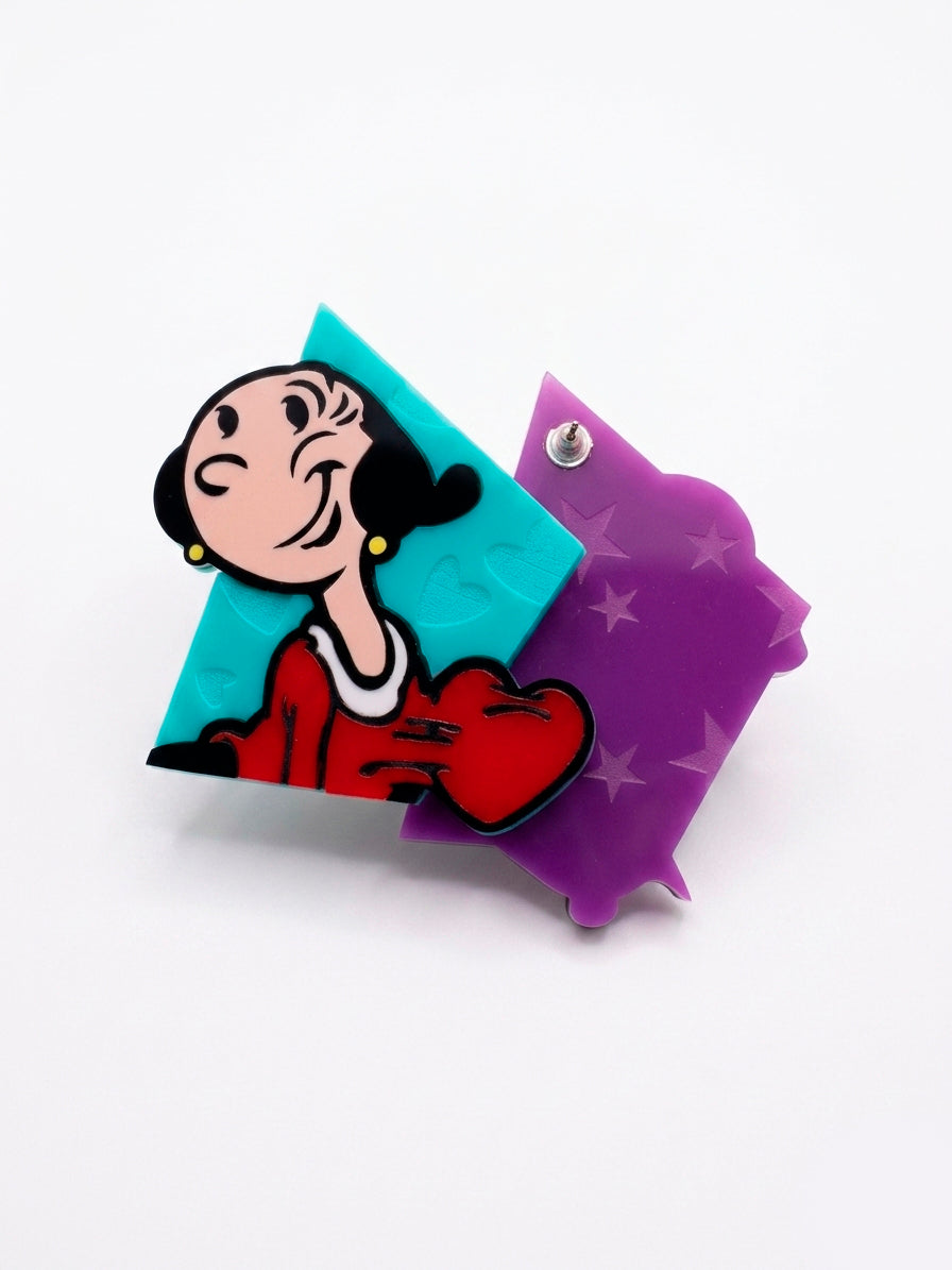 Pendientes Popeye y Olivia