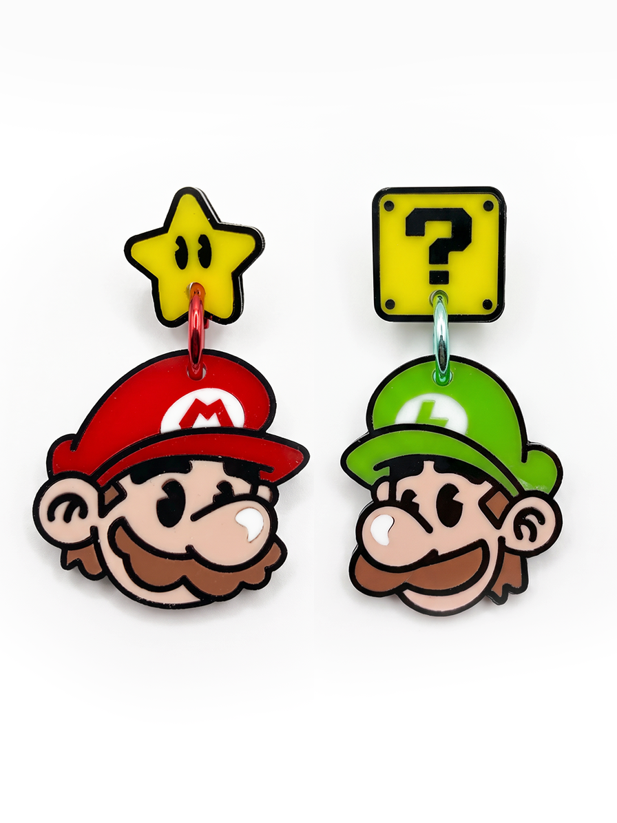 Pendientes Mario y Luigi 🍄