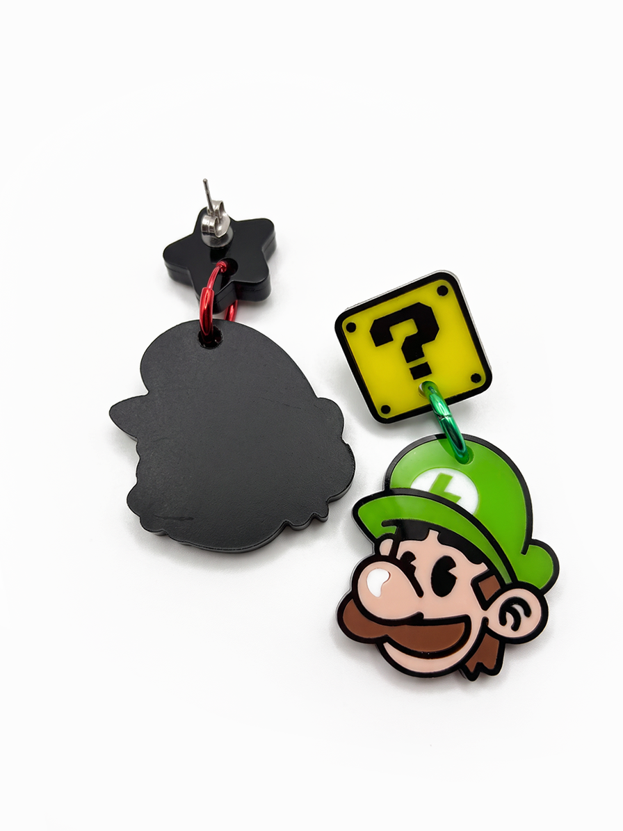 Pendientes Mario y Luigi 🍄