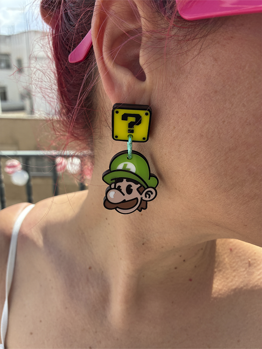 Pendientes Mario y Luigi 🍄