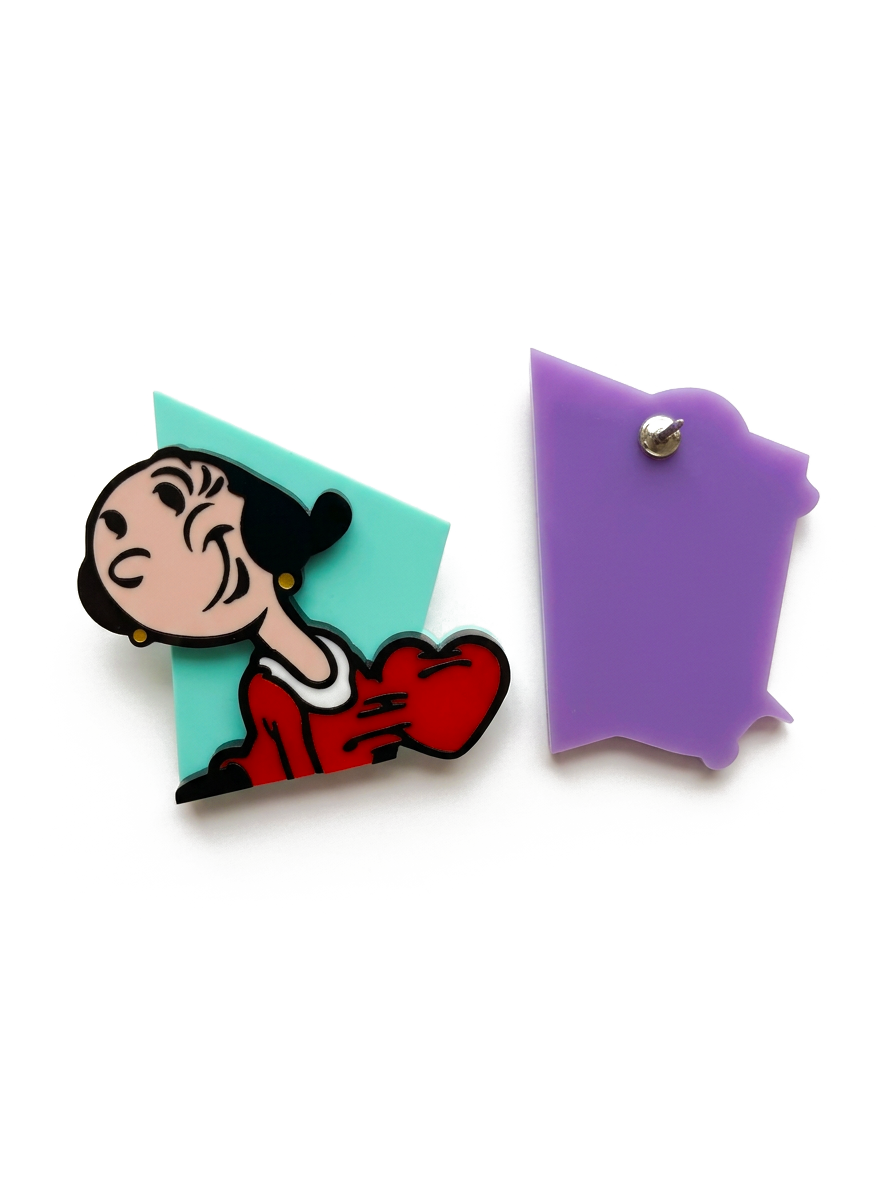 Pendientes Popeye y Olivia