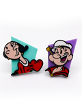 Pendientes Popeye y Olivia